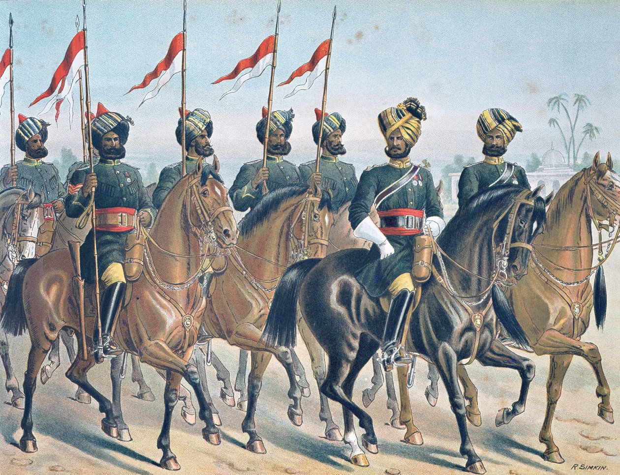The 2ND Bombay Lancers, anmeldelsesordre, Anglo-Indian Army of the 1880