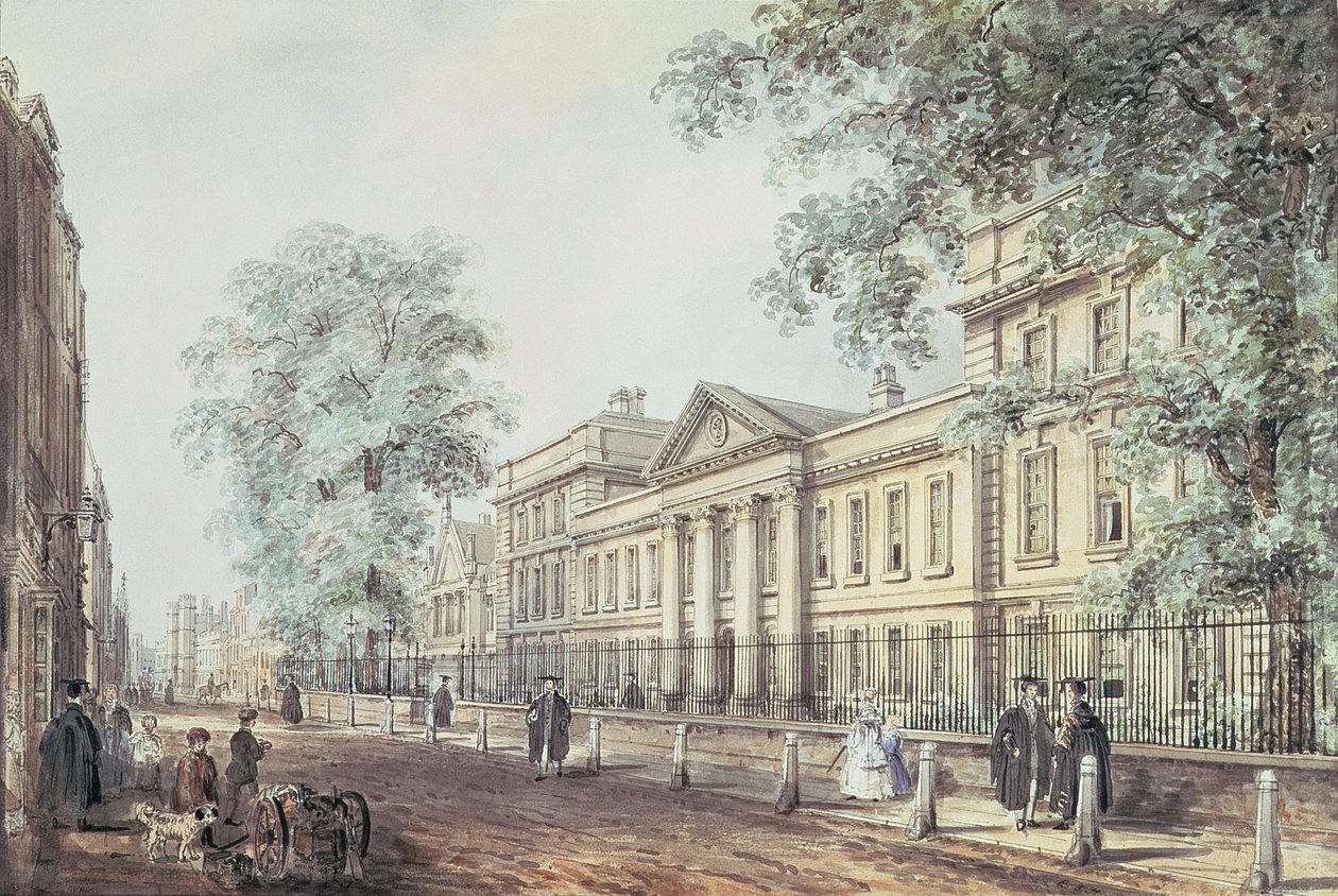 PD.63-1958 Emmanuel College, Cambridge, set fra St. Andrew