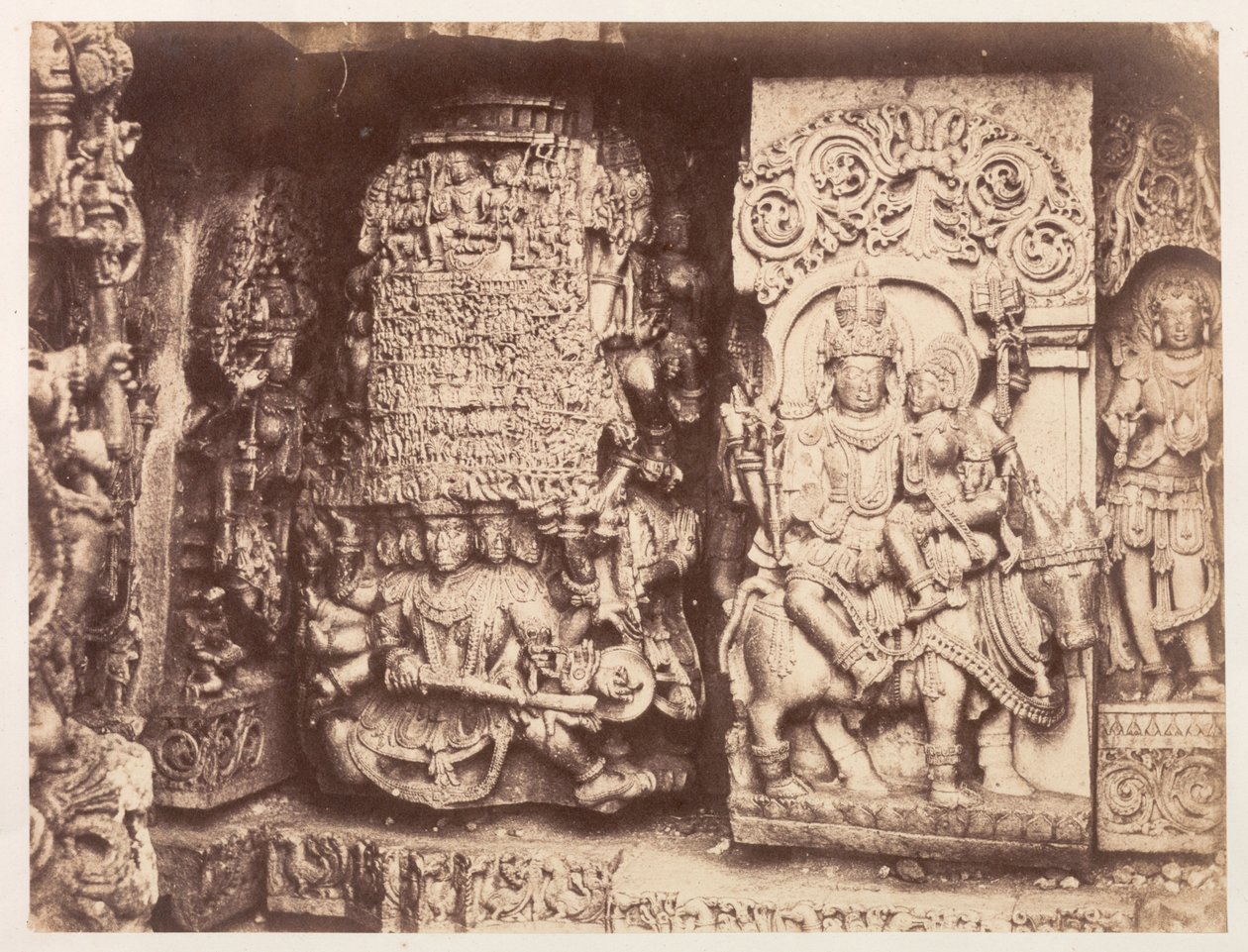 Hoysaleswara Temple Sculpture, Halebid af Richard Banner Oakeley