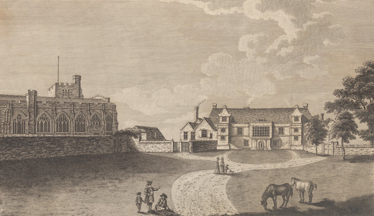 Det gamle arkebiskopale palads ved Maidstone, fra Edward Hasted
