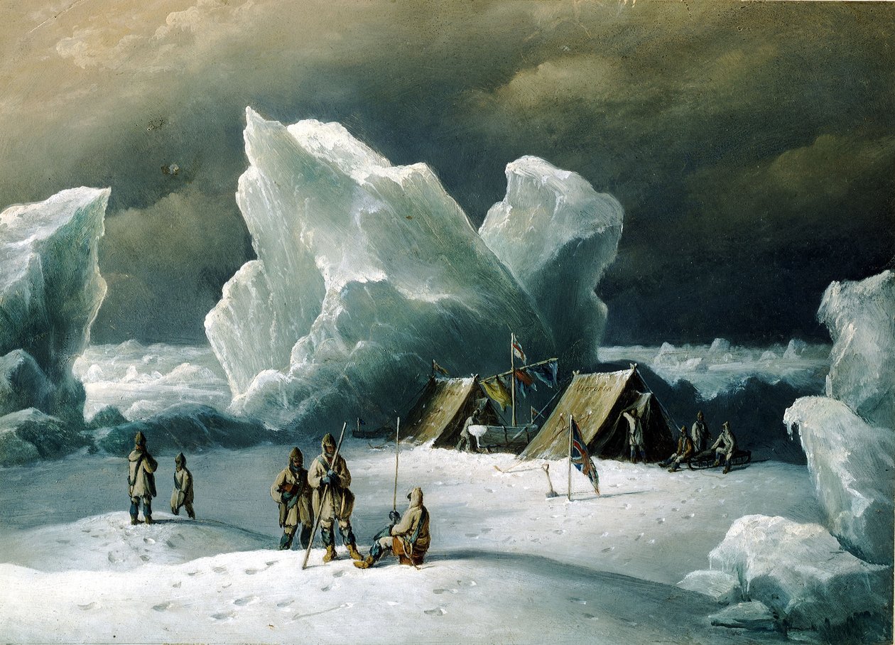 Kaptajn Markhams nordligste lejr af Richard Bridges Beechey