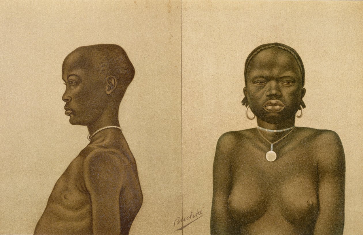 Waganda-dreng og Dinka-pige, fra 