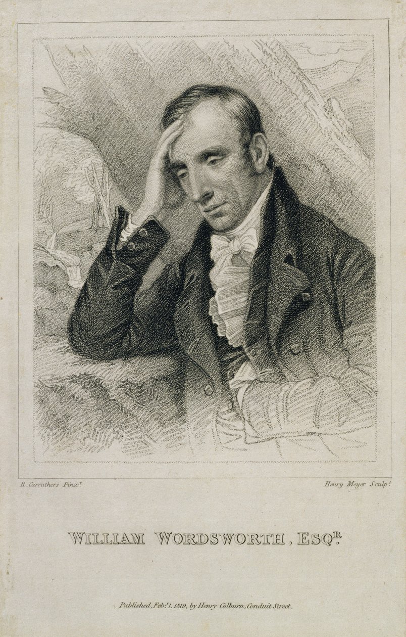 William Wordsworth (1770-1850), graveret af Henry Meyer (1782-1847), 1819 af Richard Carruthers