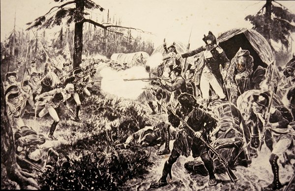 Slaget ved Brandywine af Richard Caton (after) Woodville