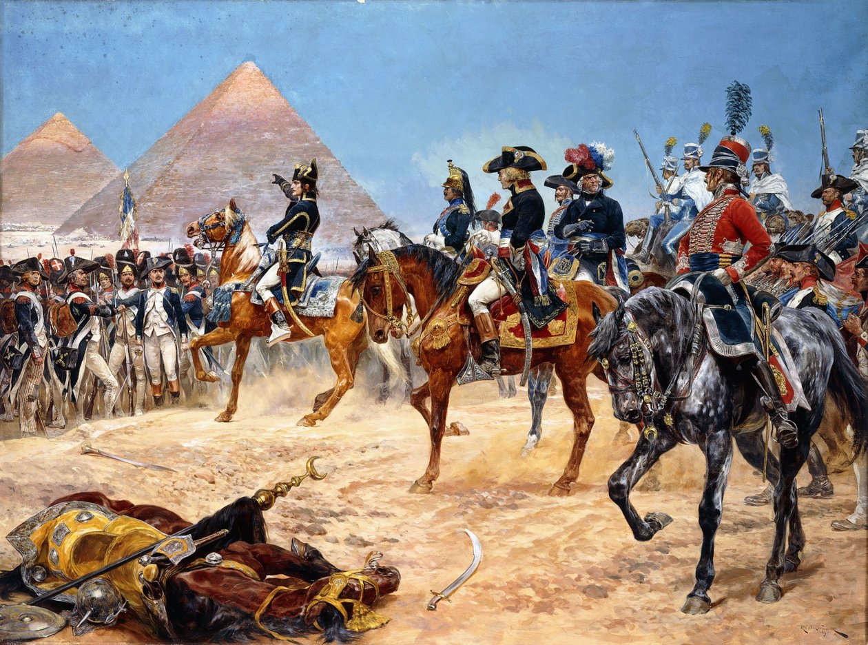 Bonaparte i Egypten, 21. juli, 1798, 1911 af Richard Caton II Woodville