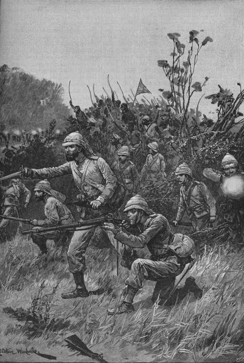 The Bonny Men Led The Advance, 1902 af Richard Caton II Woodville