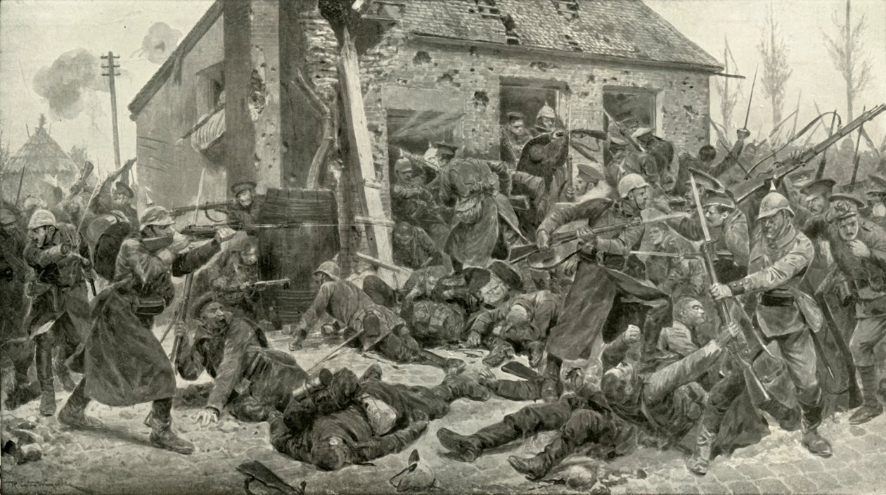 Overtagelsen af Landrecies, 1919. af Richard Caton II Woodville