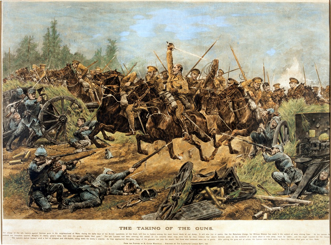 The Taking of the Guns, 1914 af Richard Caton II Woodville