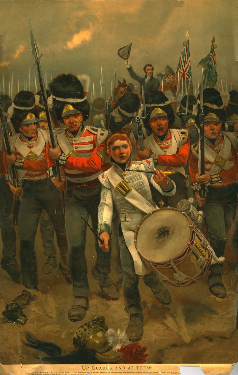 Op, vagter og på dem!, 1899. af Richard Caton II Woodville