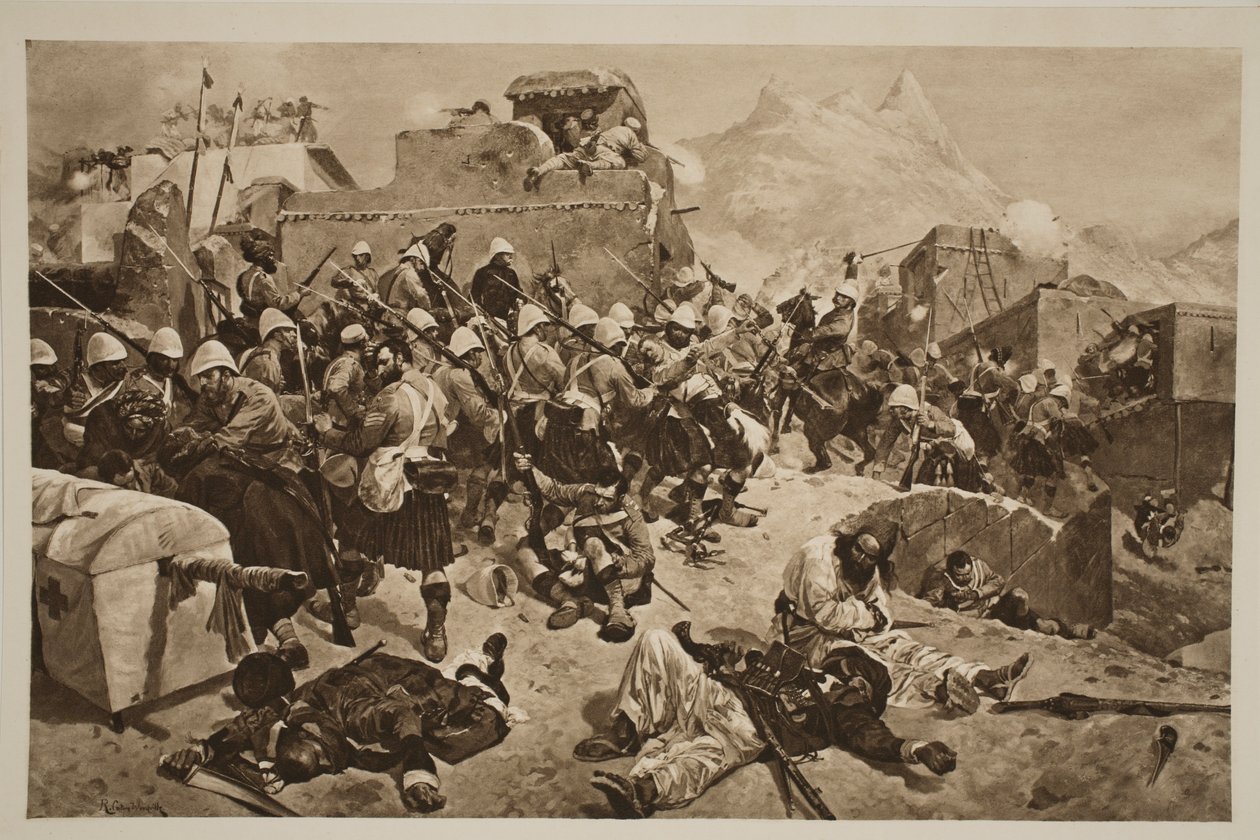 Candahar: The 92nd Highlanders and the 2nd Gurkhas Storming Gaudi Mullah Sahibdad, fra 