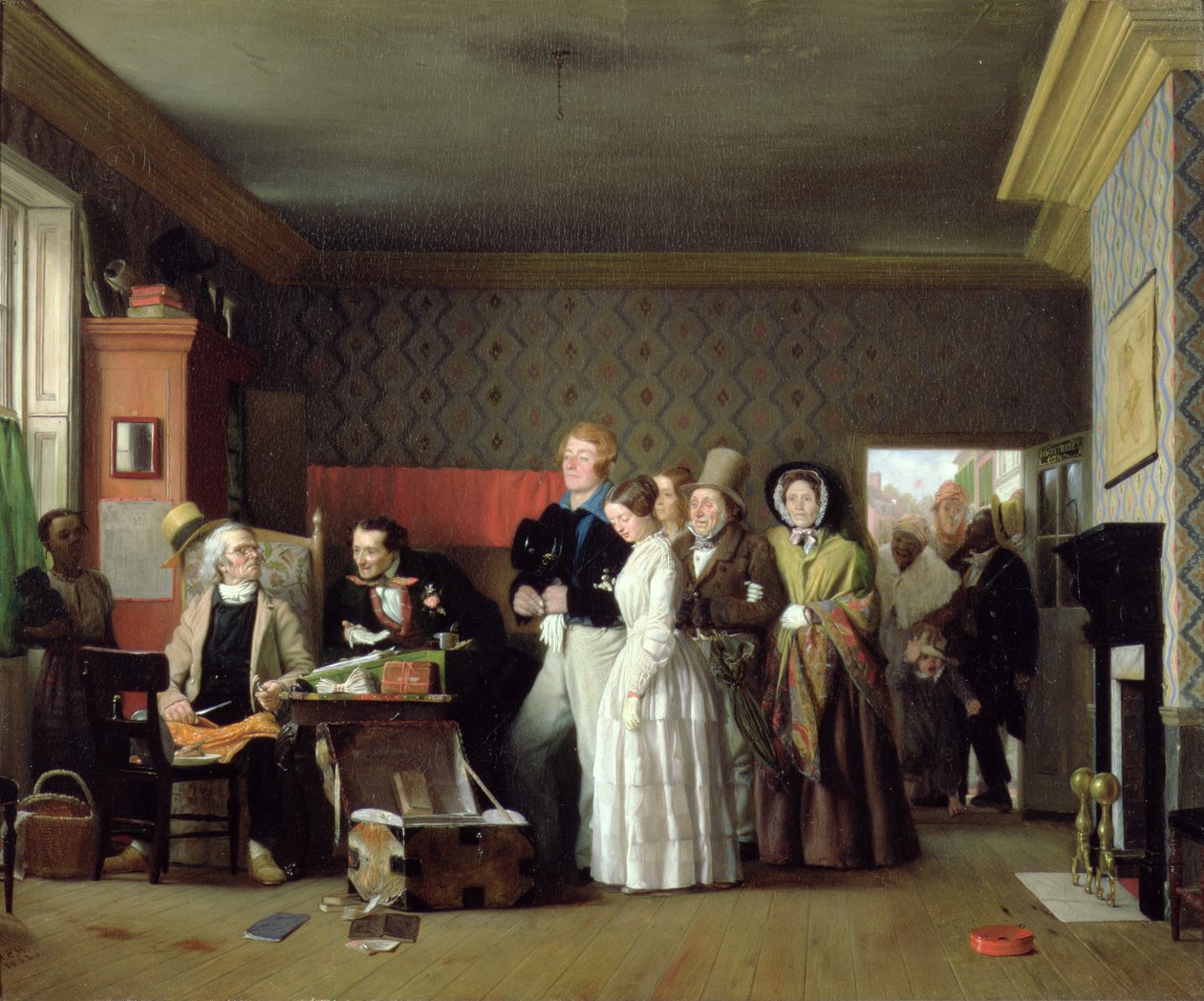 Sømandens bryllup, 1852 (olie på stof) af Richard Caton Woodville