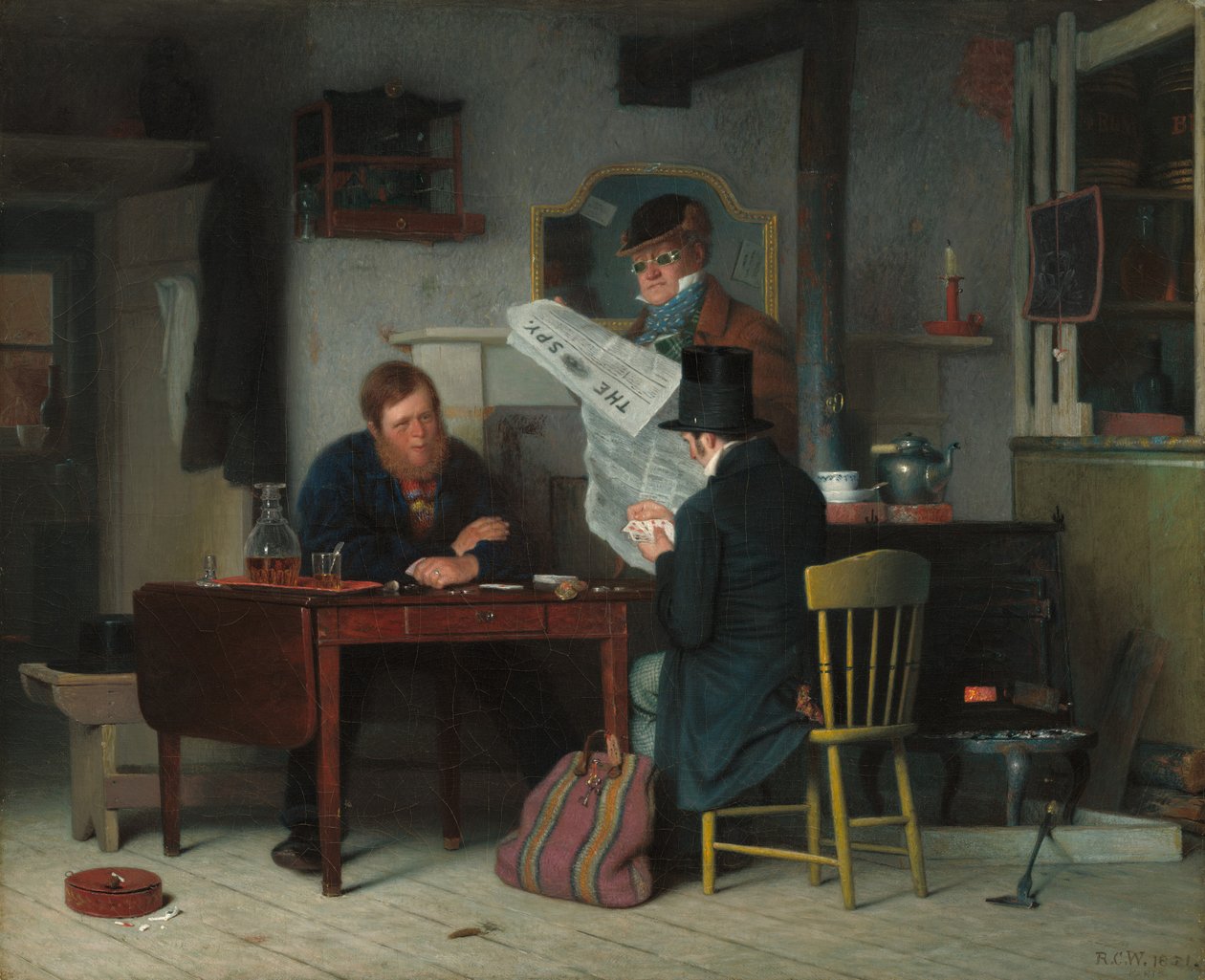 Venter på scenen, 1851. af Richard Caton Woodville
