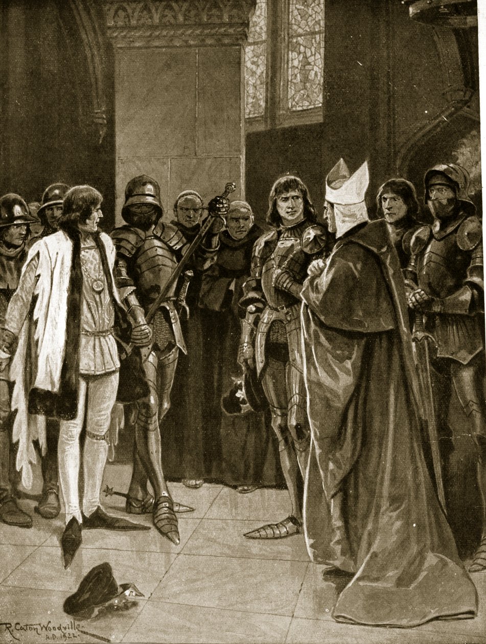 Henry VI bliver leveret til Edward IV ved St. Paul