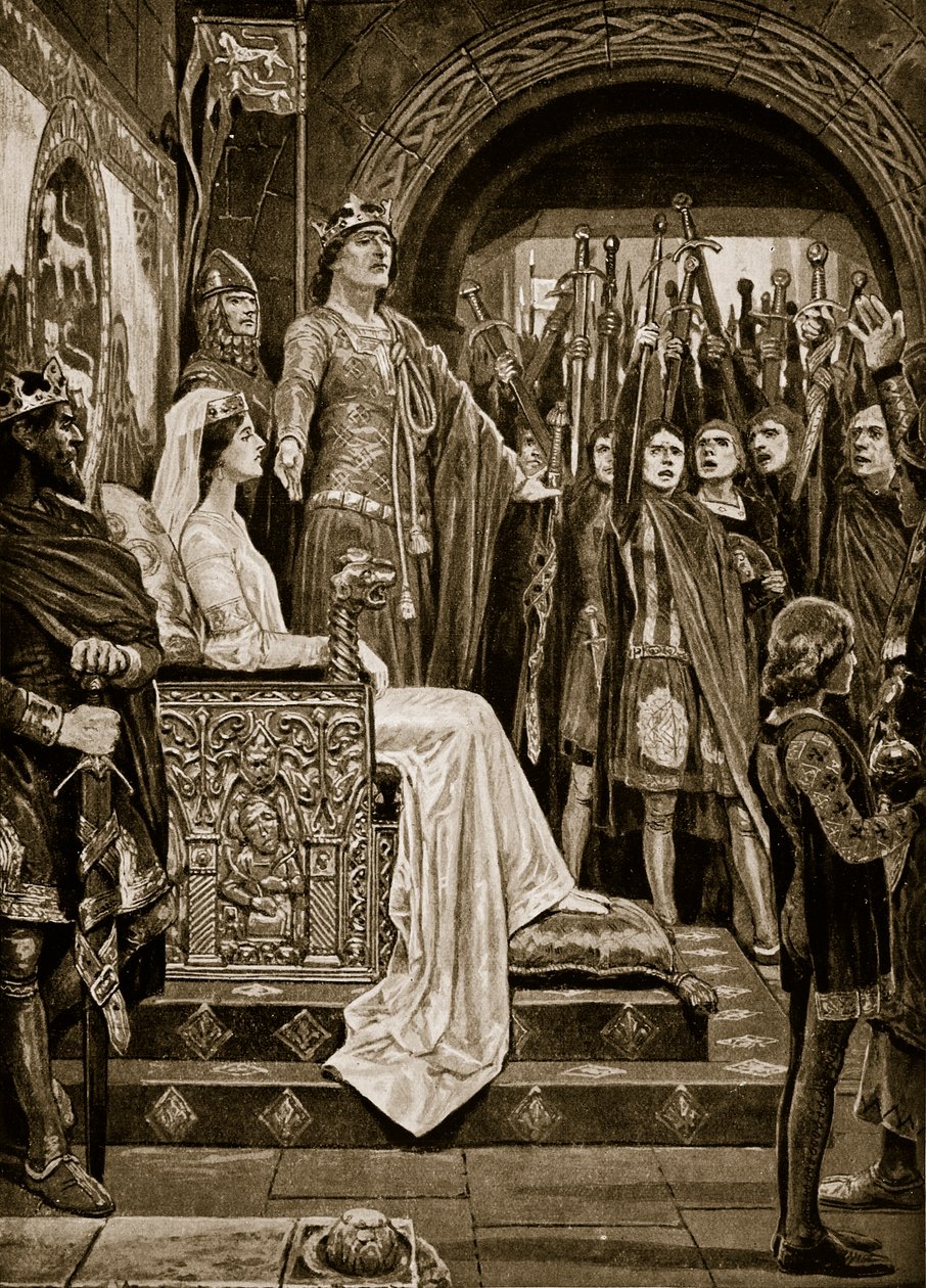 The Assembly at Windsor, 1126, illustration fra 