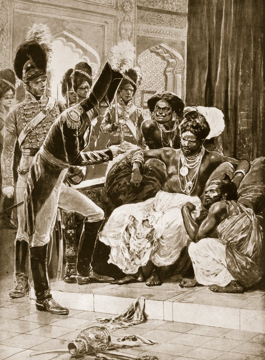 Briterne på Ceylon, illustration fra 