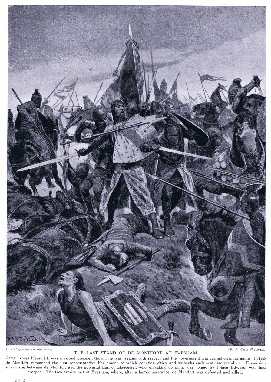 Den sidste stand af de Montfort i Evesham AD 1265, 1920