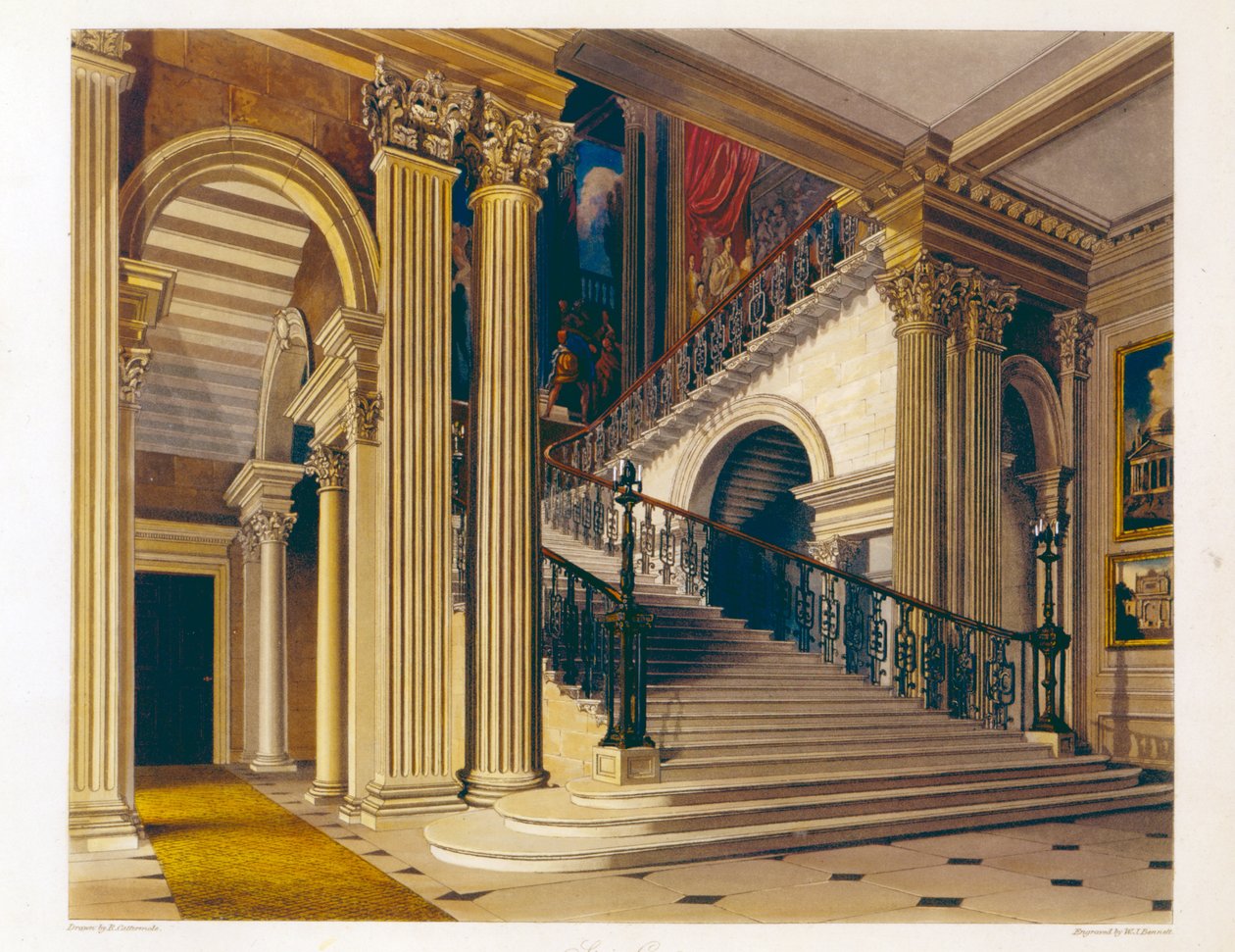 Trappekasse, Buckingham House, fra 