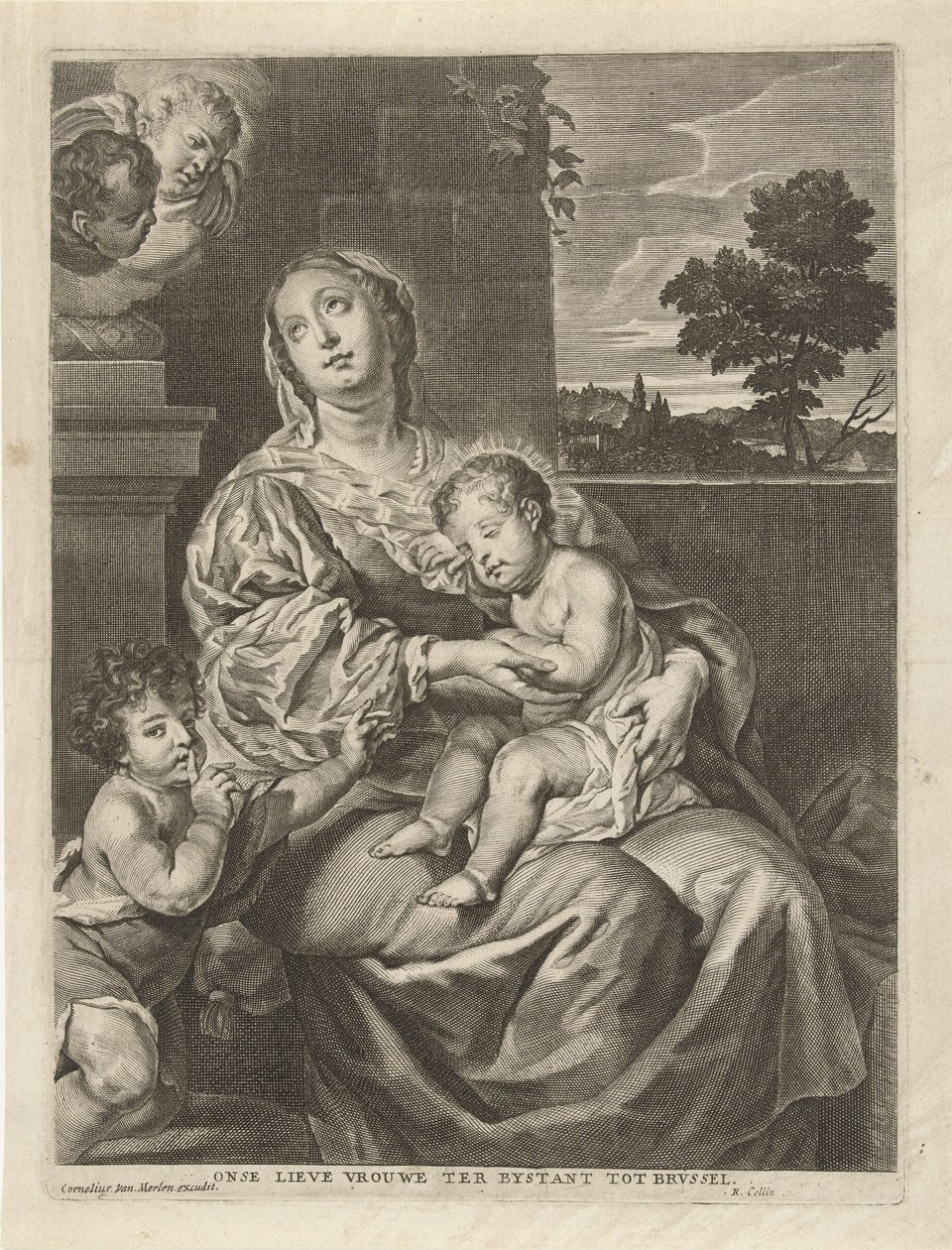 Madonna med Sovende Barn og Johannes Døberen Vor Frue af Bystanten til Brvssel (titel på objekt) af Richard Collin