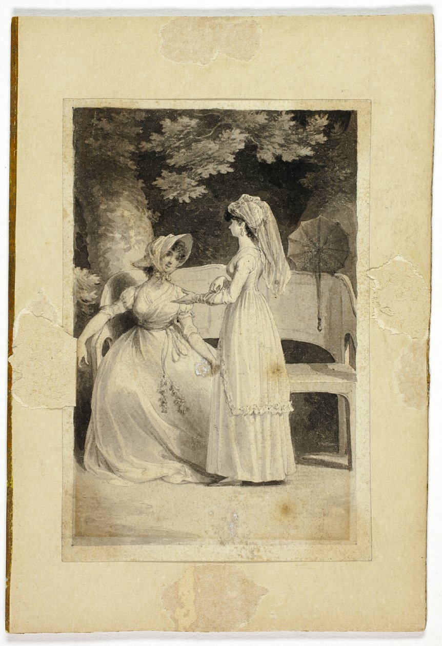 To kvinder i en have af Richard Corbould