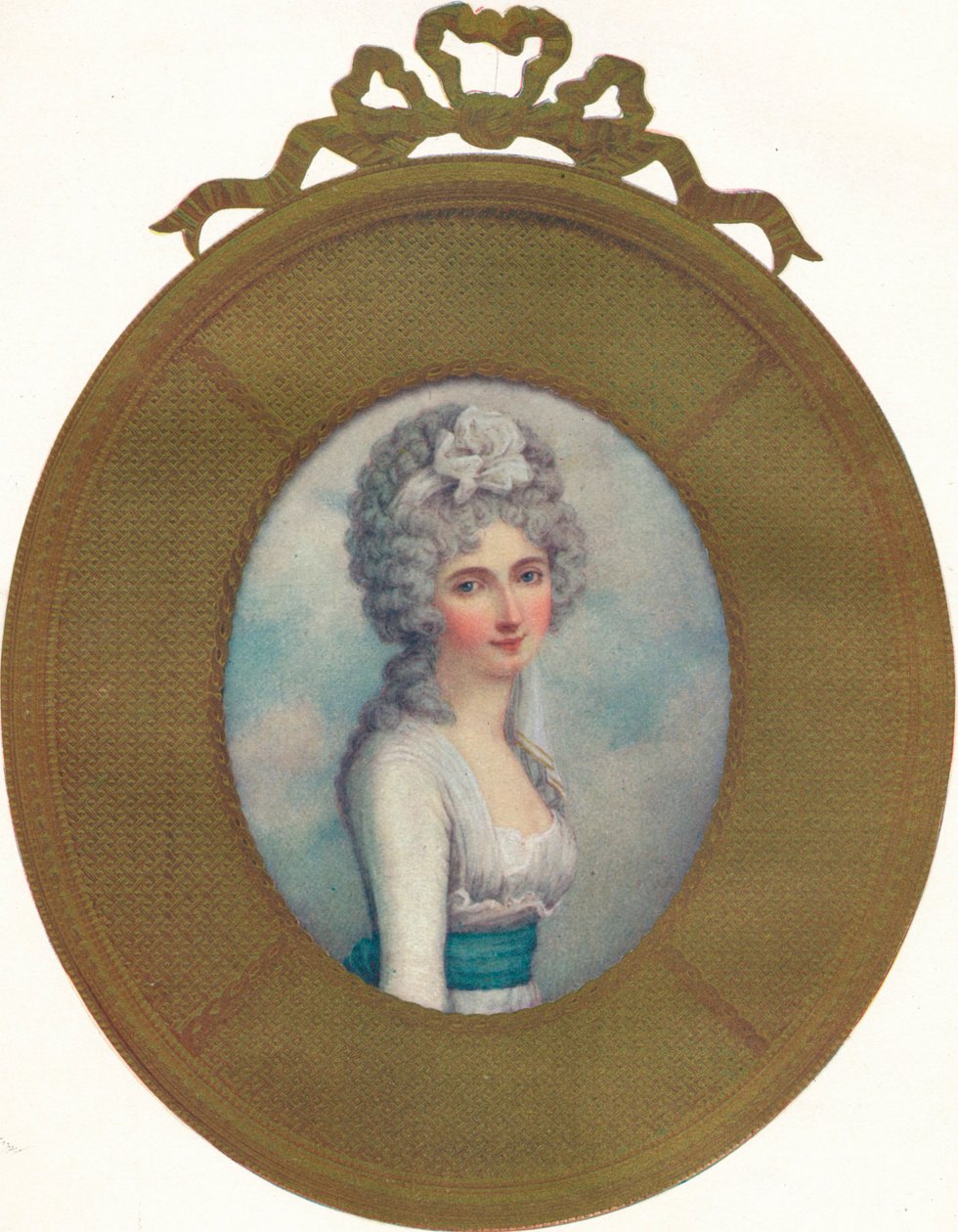 Miniatureportræt af Katherine, Lady Manners, Later Lady Huntingtower, 1787, 1907 af Richard Cosway