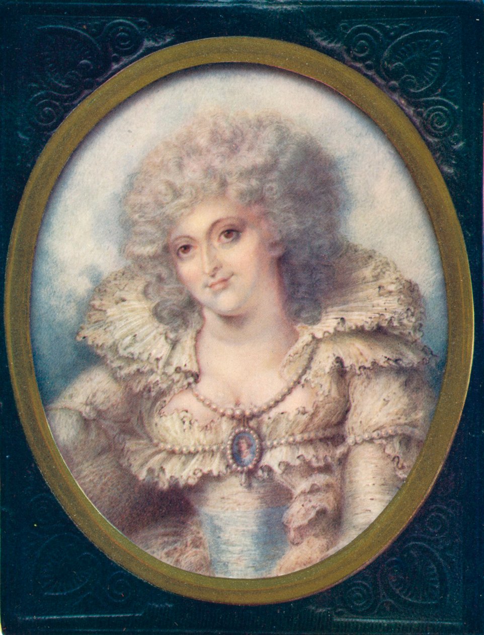 Fru Fitzherbert, 1907. Den mangeårige følgesvend til den fremtidige kong George IV af Det Forenede Kongerige af Richard Cosway