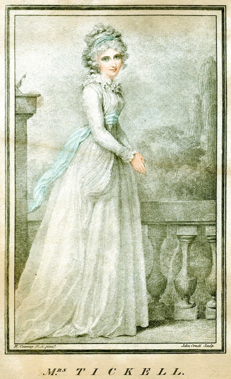 Fru Tickell, c1780-1810 af Richard Cosway