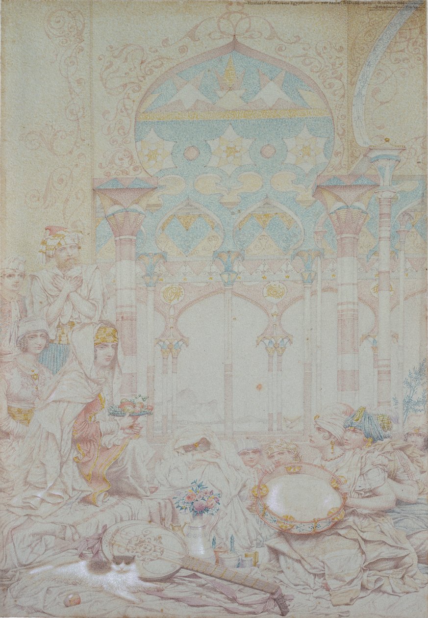 Fantasy of the Egyptian Hareme, 1865 af Richard Dadd
