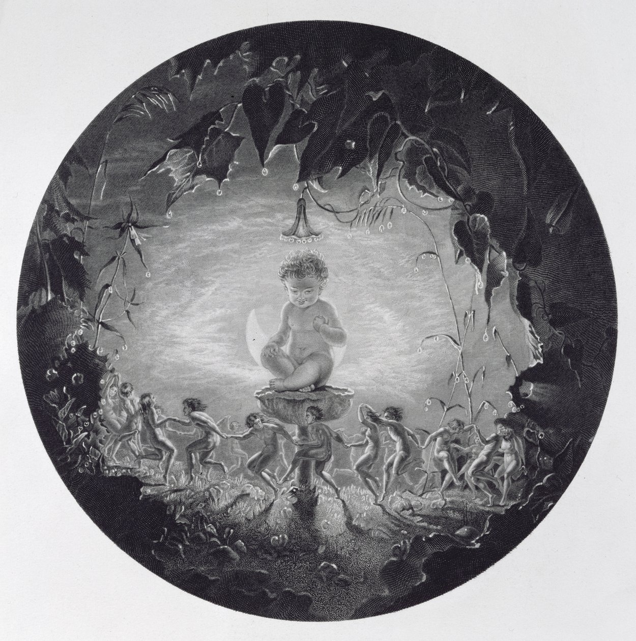 Puck and the Fairies, graveret af William Home Lizars (1788-1859) af Richard Dadd