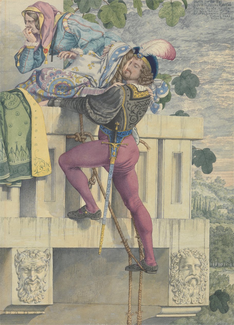 Skitse til lidenskaberne: Kærlighed af Richard Dadd