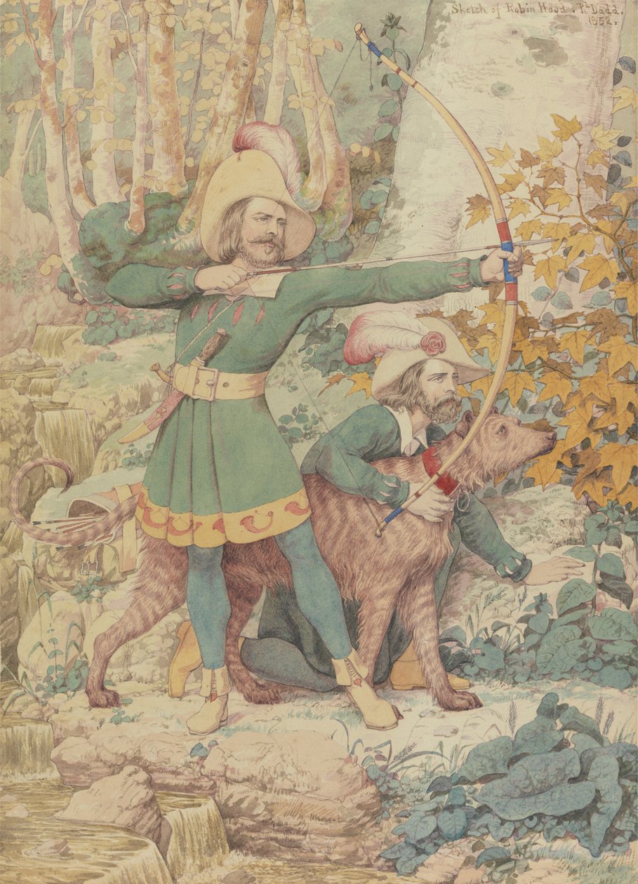 Skitse af Robin Hood af Richard Dadd