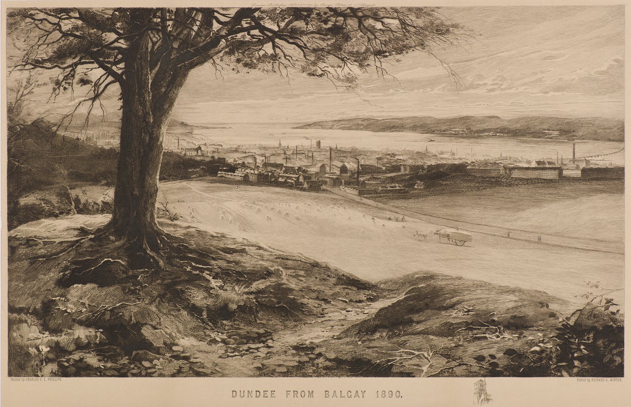 Dundee fra Balgay af Richard Davidson Winter
