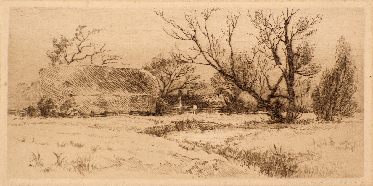 Old Farm Court Road, Dulwich (ætsning) af Richard Davidson Winter