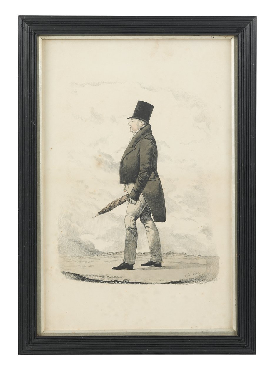 Henry Lygon, 4th Earl Beauchamp (w/c & blyant på papir) af Richard Dighton