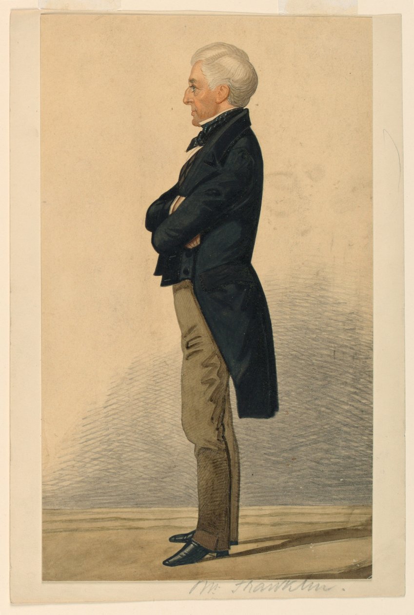 Portræt af Mr. Franklin af Richard Dighton