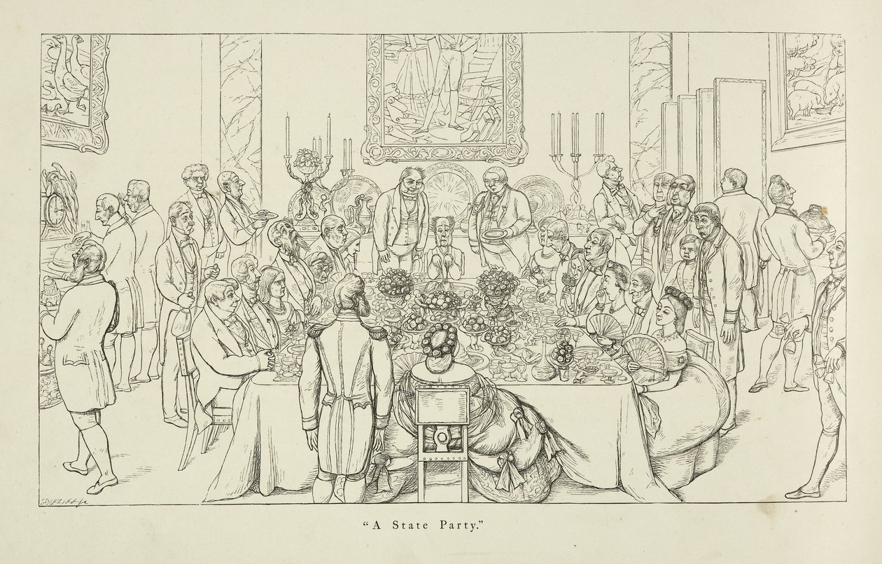 En deltagerstat. En stor social begivenhed i storslåede omgivelser. af Richard Doyle