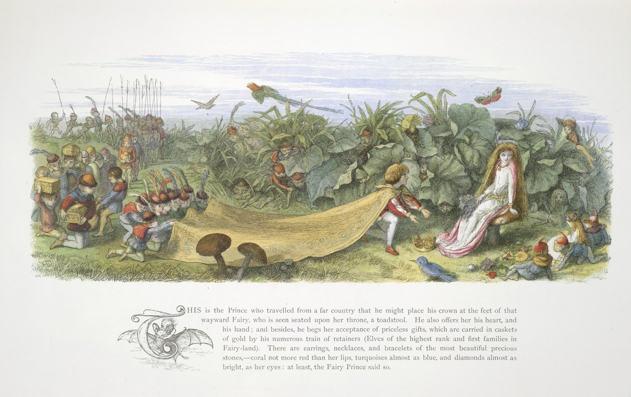En prins tilbyder gaver af Richard Doyle