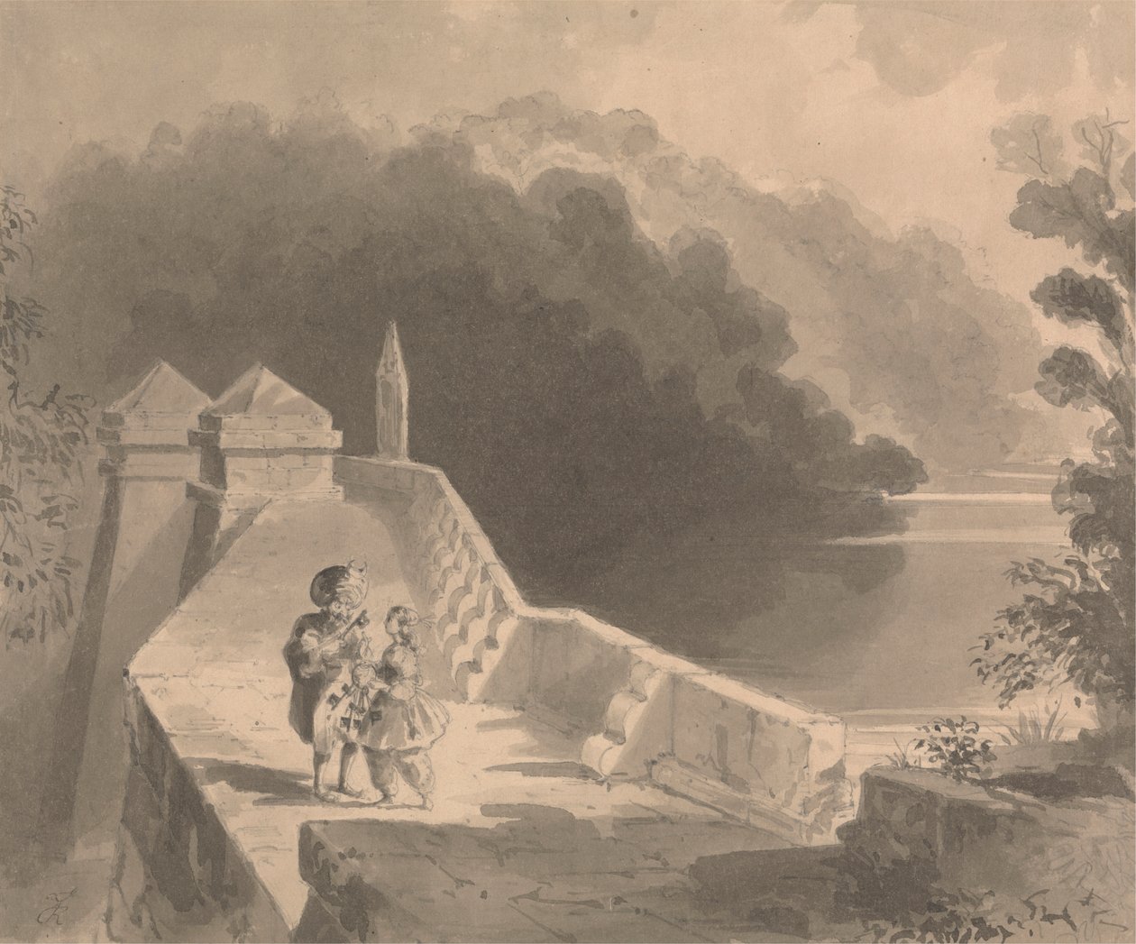 Blåskæg giver nøglerne til Fatima af Richard Doyle