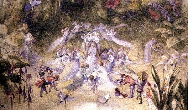 Titania Toilet, c. 1870 (akvarel på papir) af Richard Doyle