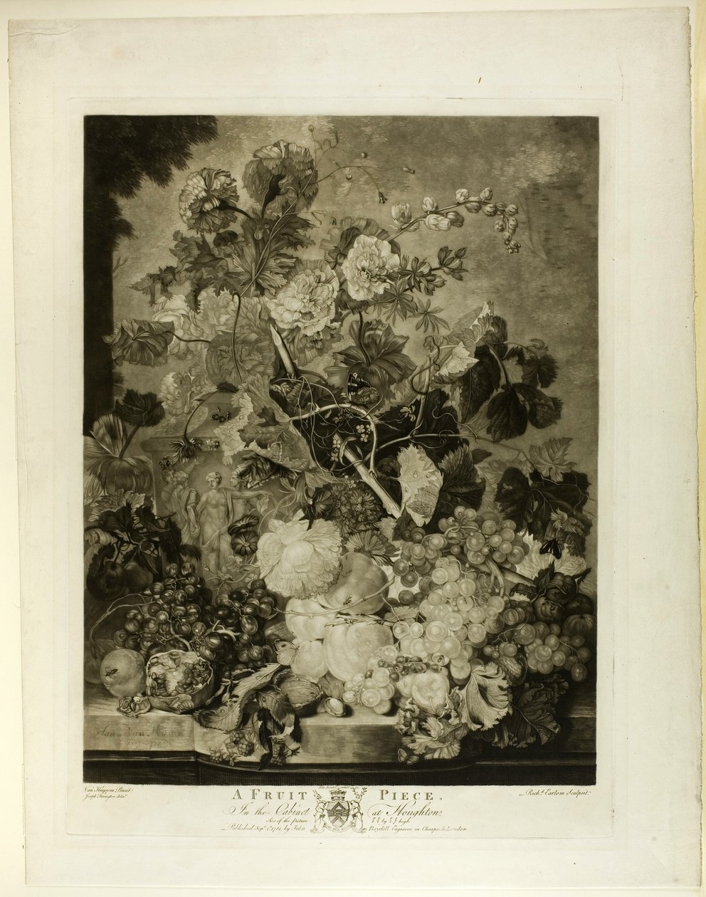 A Fruit Piece, fra The Houghton Gallery af Richard Earlom
