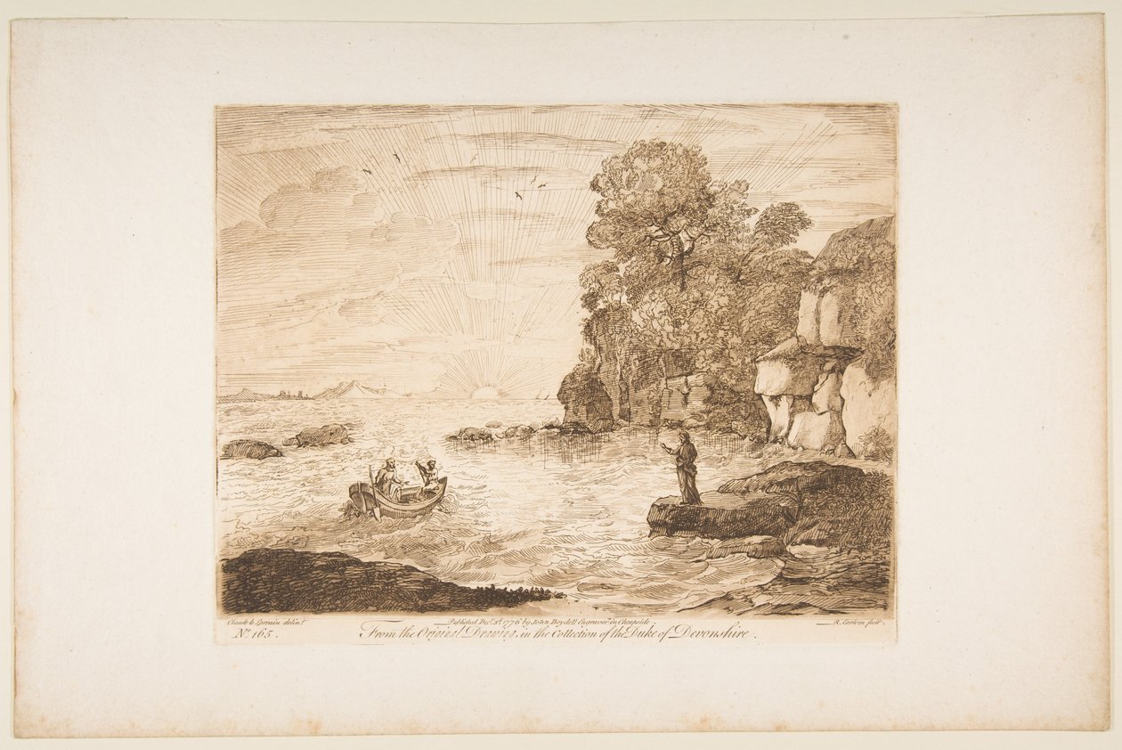 Kristus tilkalder Peter og Andreas, 1776. af Richard Earlom