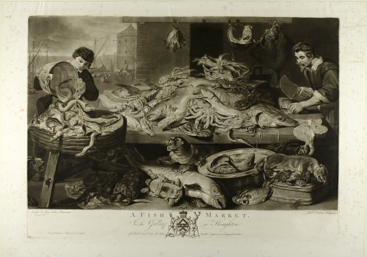 Fiskemarked af Richard Earlom