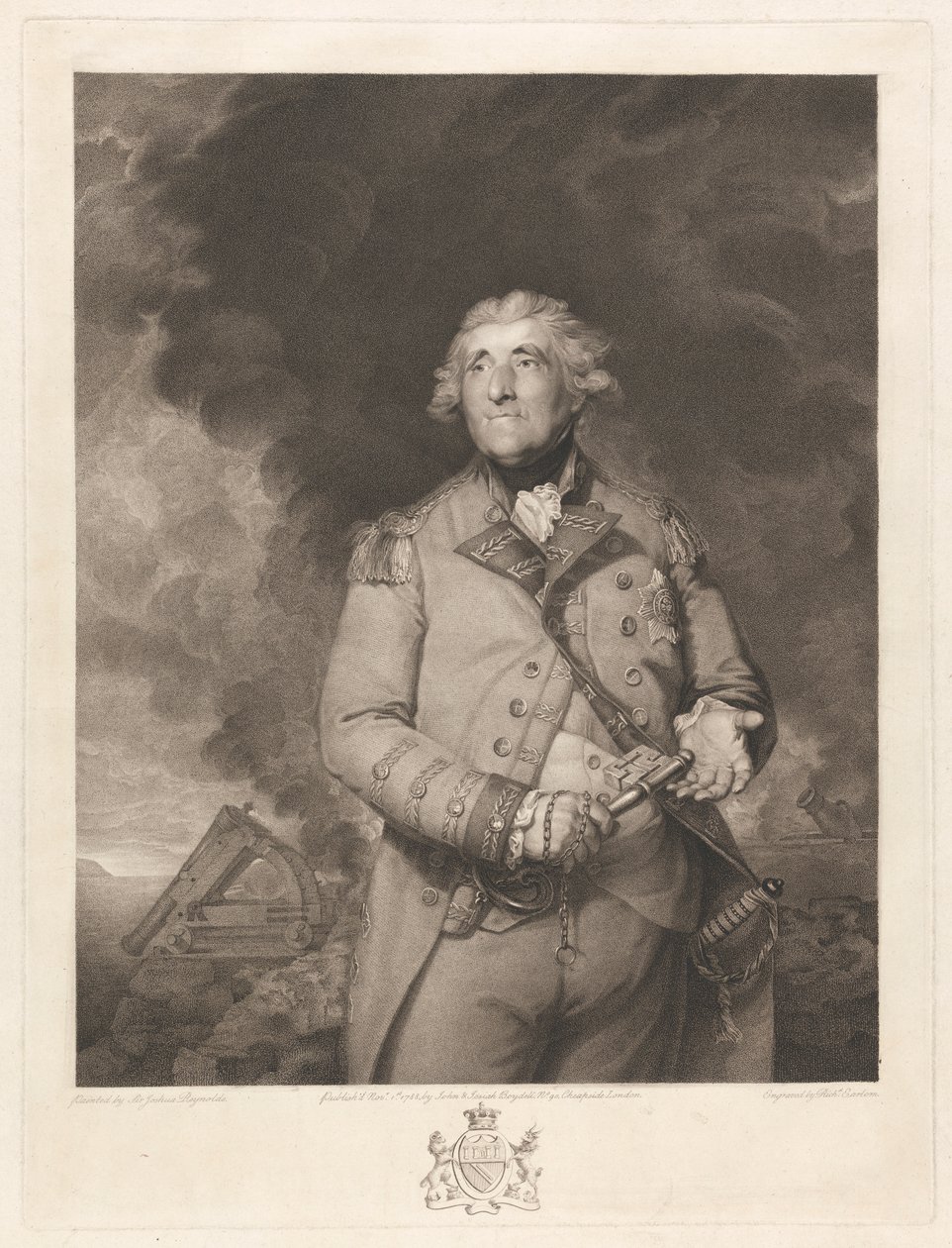 George Augustus Elliot Lord Heathfield af Richard Earlom