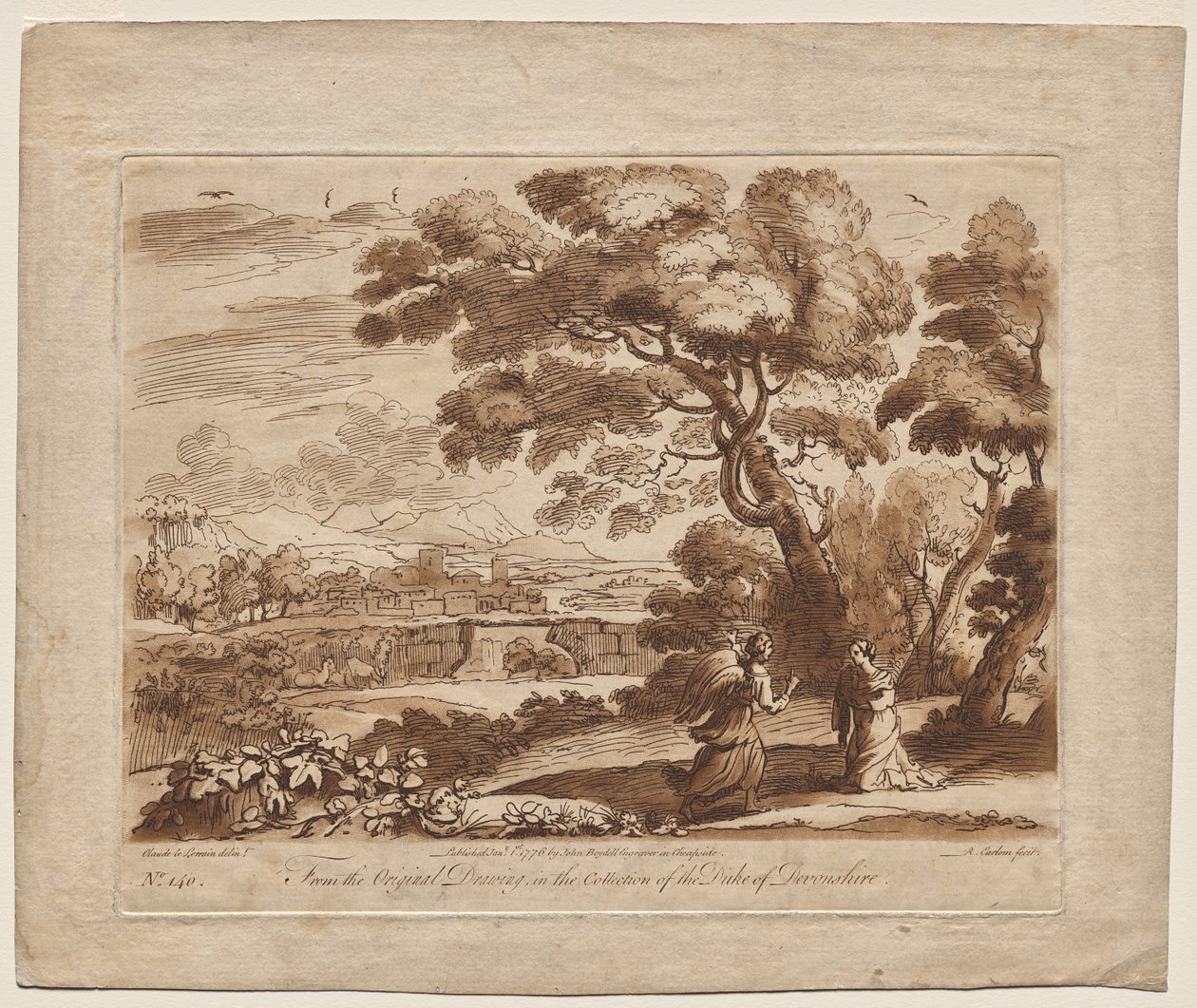 Landskab, tavle nr. 140 af Richard Earlom