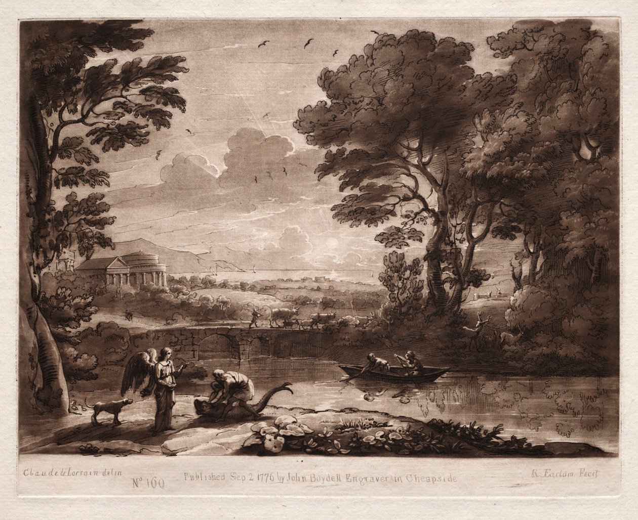 Sandhedens Bog 160, Tobias og englen, 1774 af Richard Earlom