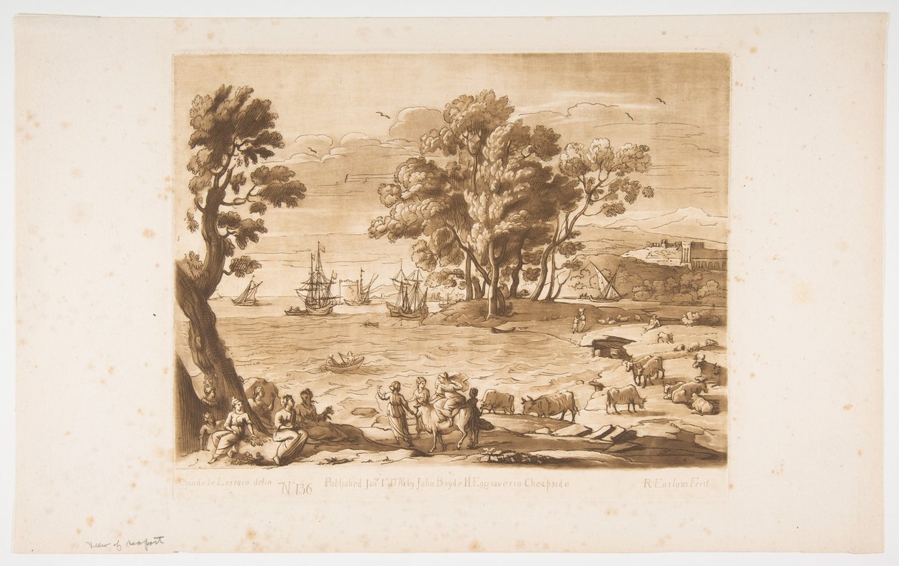 Voldtægt af Europa, 1776. af Richard Earlom