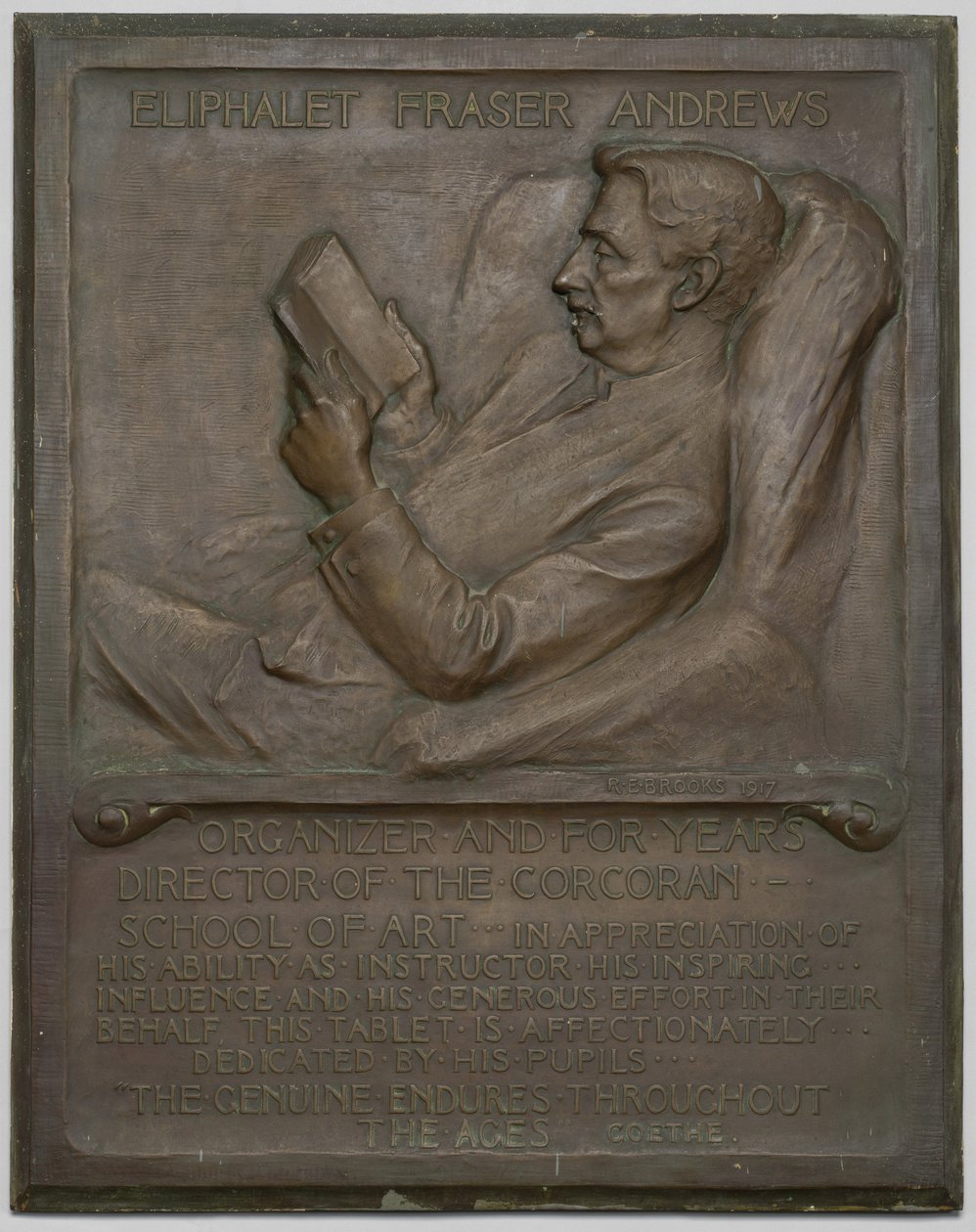Mindesmærke til afdøde E. F. Andrews af Richard Edwin Brooks