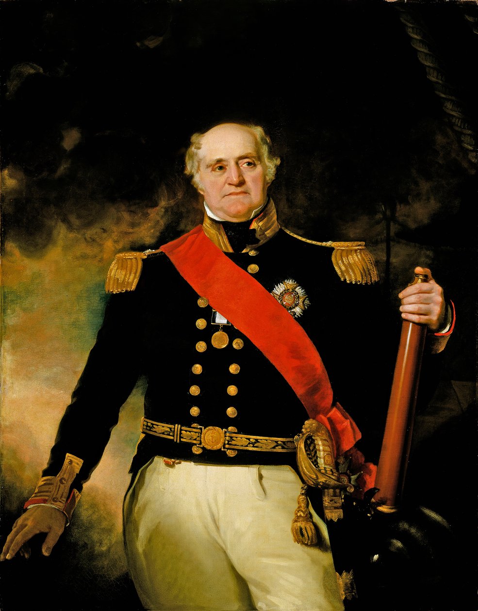 Sir Thomas Masterman Hardy, viceadmiral af den blå flåde (1769-1839) af Richard Evans