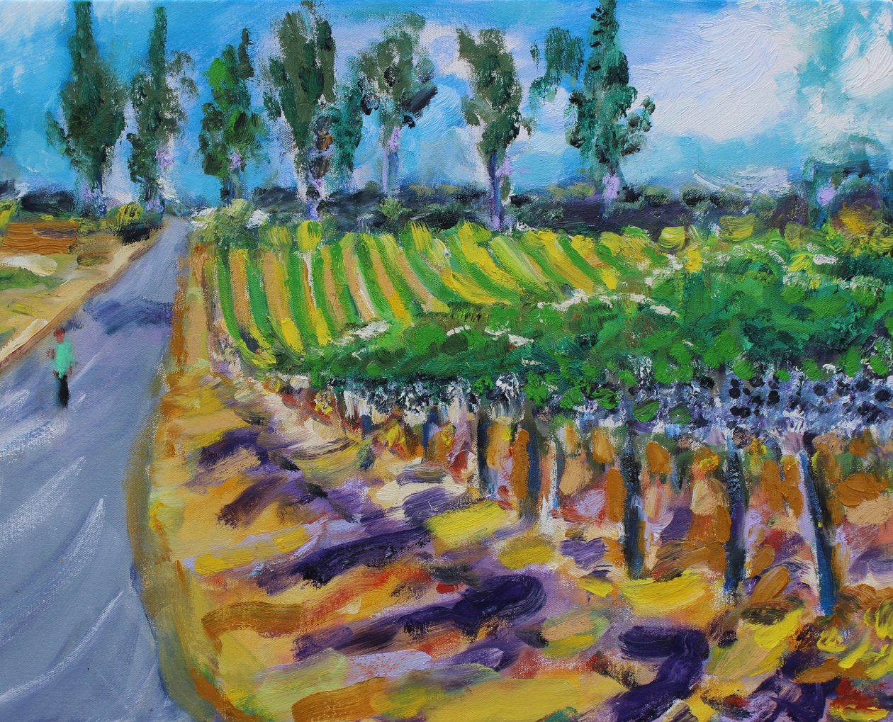 En gåtur i Wine County, Napa, 2017 af Richard Fox