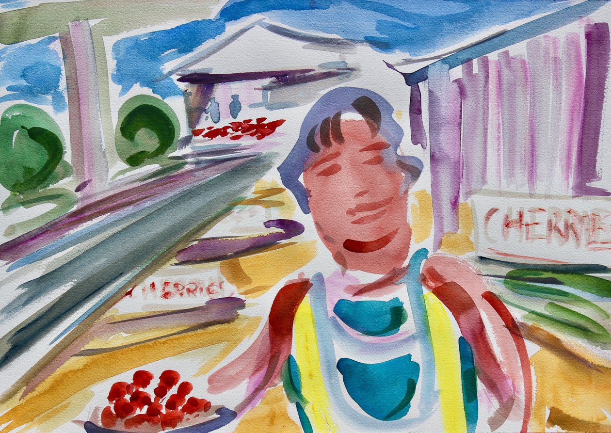 Cherry Seller by the Highway, 2020 af Richard Fox