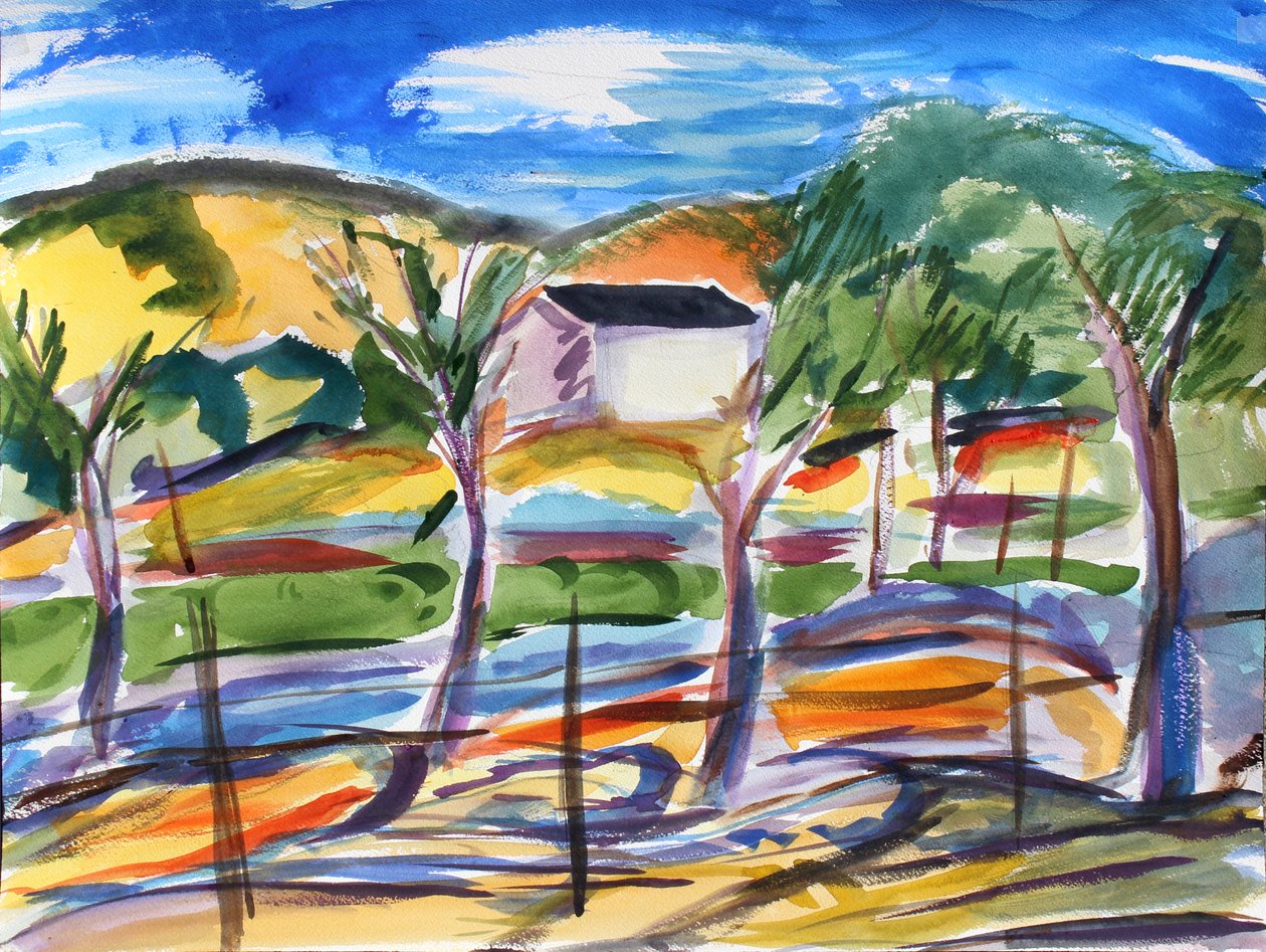 Field and Lonely House, 2019 af Richard Fox
